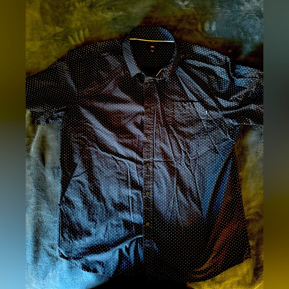 Men's Black Polka Dot Shirt